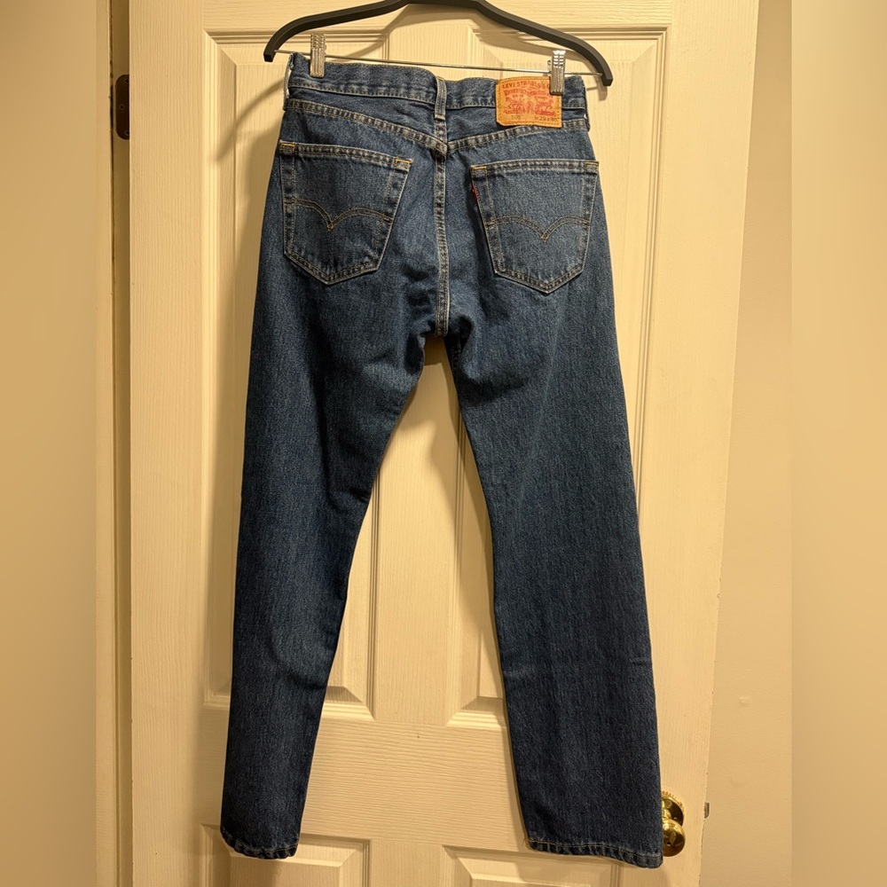 Levi's 505 Blue Straight Jeans. 29x30